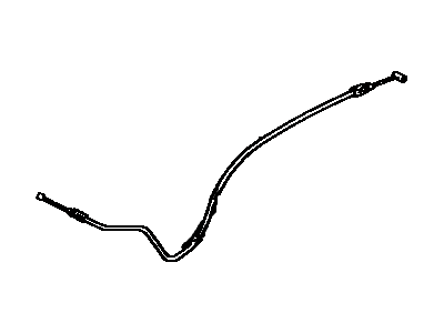 Toyota 53630-14241 Cable Assy, Hood Lock Control