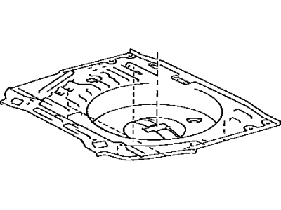 Toyota 58311-14171 Pan, Rear Floor