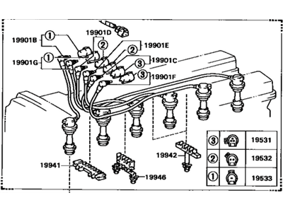 Toyota 90919-21384 Cable Set