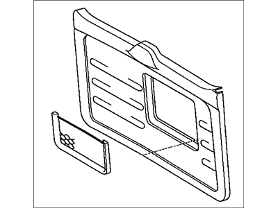 Toyota 67751-42030-B0 Gate Trim Panel