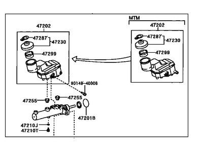 Toyota 47201-42231 Master Cylinder