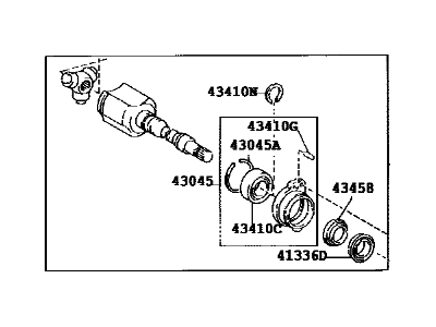 Toyota 43030-28011 Inner Joint Assembly