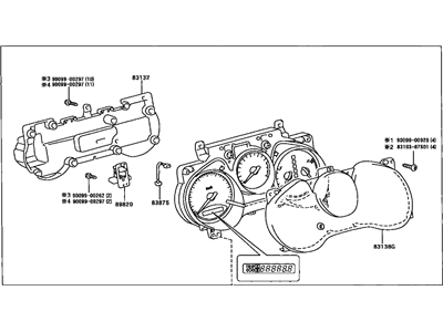 Toyota 83800-42B10 Instrument Cluster