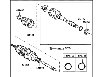 Toyota 43410-42060 Axle Assembly