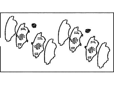 Toyota 04945-42040 Shim Kit, Anti Squeal, Front