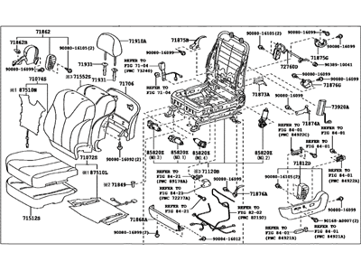 Toyota 71200-06L10-B1 Seat Assembly, Front LH