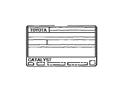 Toyota 11298-28410 Emission Label