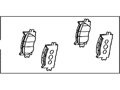 Toyota 04465-06100 Front Pads