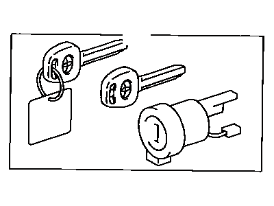 Toyota 89703-33030 Cylinder & Keys