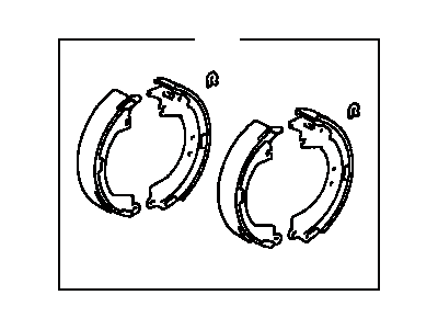 Toyota 04495-06010 Shoe Kit, Rear Brake