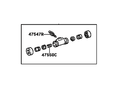 Toyota 47550-06020 Wheel Cylinder