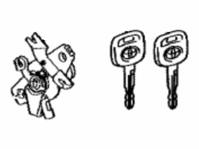 Toyota 69055-12A70 Cylinder & Key Set,