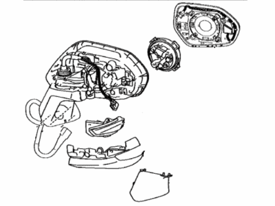 Toyota 87940-12F80 Outside Rear Mirror Assembly