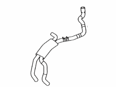Toyota 16260-37160 Pipe Assembly, Water By-