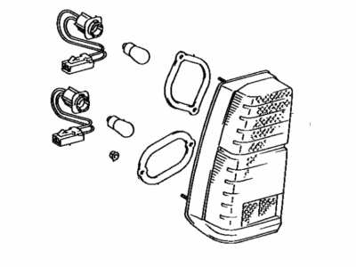 Toyota 81550-16242 Lamp Assembly, Rear Combination