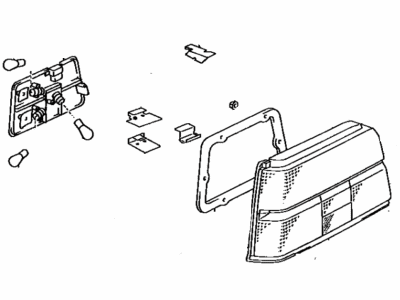 Toyota 81560-16242 Lamp Assembly, Rear Combination