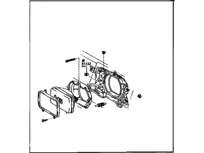 Toyota 81110-16250 Driver Side Headlight Assembly