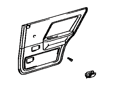 Toyota 67640-16150-05 Board Sub-Assy, Rear Door Trim, LH