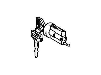 Toyota 69057-16060 Cylinder & Key Set, Ignition Switch Lock