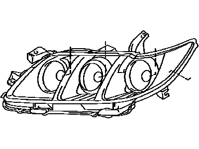 Toyota 81130-1A750 Passenger Side Headlight Unit Assembly