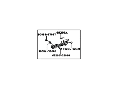 Toyota 69202-06040 Handle Base