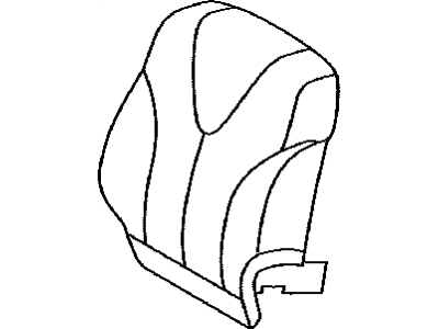 Toyota 71074-06A60-E1 Front Seat Back Cover, Left(For Separate Type)