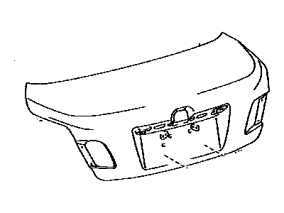 Toyota 64401-06280 Panel Sub-Assy, Luggage Compartment Door