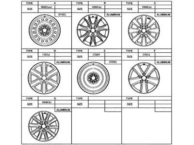 Toyota 42611-06350 Wheel, Steel