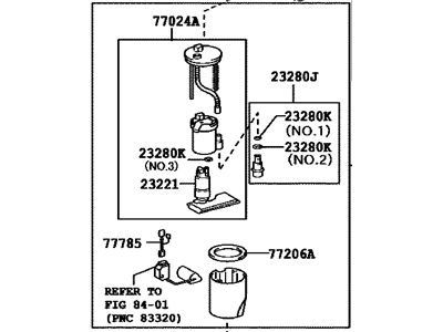 Toyota 77020-06131 Fuel Pump