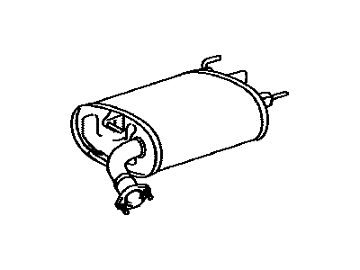 Toyota 17430-0H160 Rear Muffler