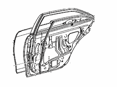 Toyota 67003-06070 Panel Sub-Assy, Rear Door, RH