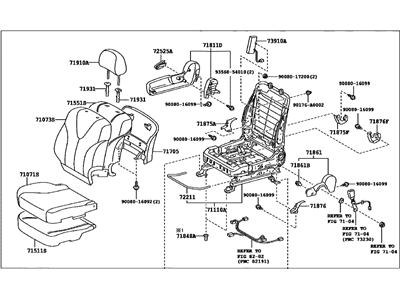 Toyota 71100-06N71-E0 Seat Assembly, Front RH