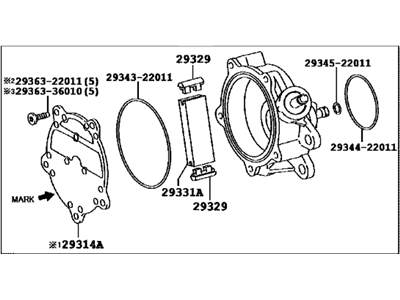 Toyota 29300-24011 Vacuum Pump