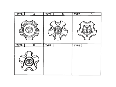 Toyota 42603-60570 Center Cap