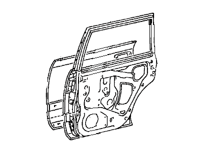 Toyota 67004-60221 Panel Sub-Assy, Rear Door, LH