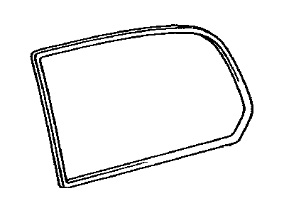 Toyota 62742-60080 Weatherstrip, Quarter Window, LH