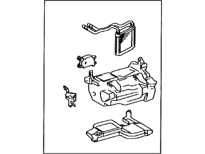 Lexus 87150-60661 Radiator Assy, Heater