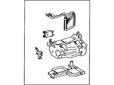 Lexus 87150-60662 Radiator Assy, Heater