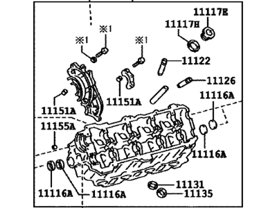 Toyota 11102-59105 Cylinder Head