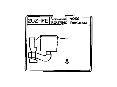 Toyota 17792-50041 Vacuum Diagram