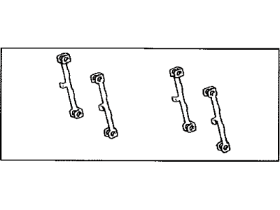 Toyota 04947-60100 Fitting Kit, Disc Brake, Front