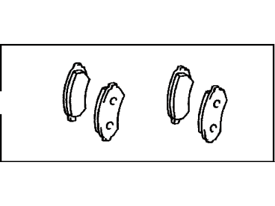 Toyota 04466-60070 Rear Pads