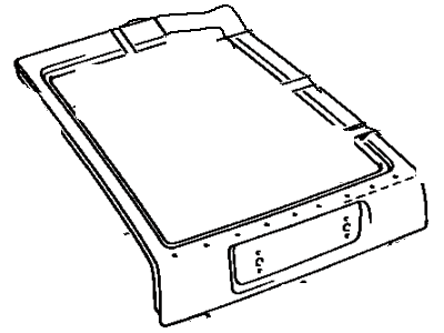 Toyota 67005-12432 Panel Sub-Assembly, Back