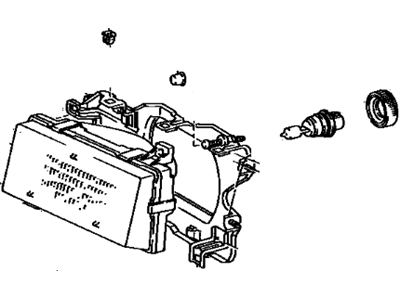 Toyota 81170-1A141 Driver Side Headlight Unit Assembly