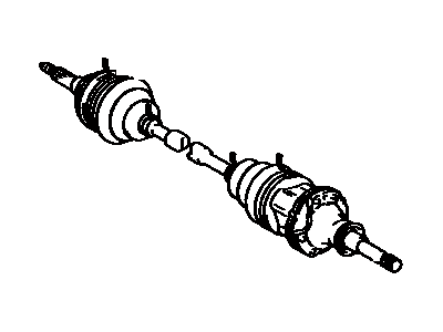 Toyota 43410-12H01 Shaft Assembly, Front Drive