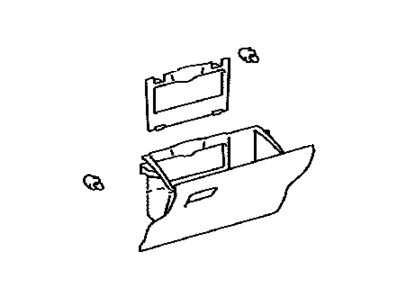 Toyota 55550-47111-B0 Door Assembly, Glove Compartment