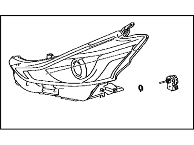 Toyota 81070-47680 Driver Side Headlight Unit Assembly