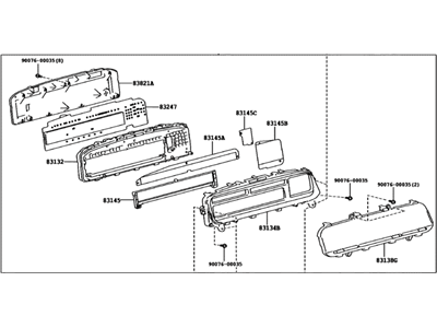 Toyota 83809-47020 Cluster Assembly