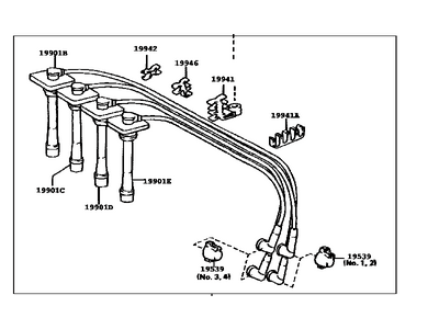 Toyota 90919-22373 Cable Set