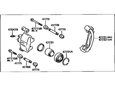 Toyota 47750-10111 Caliper